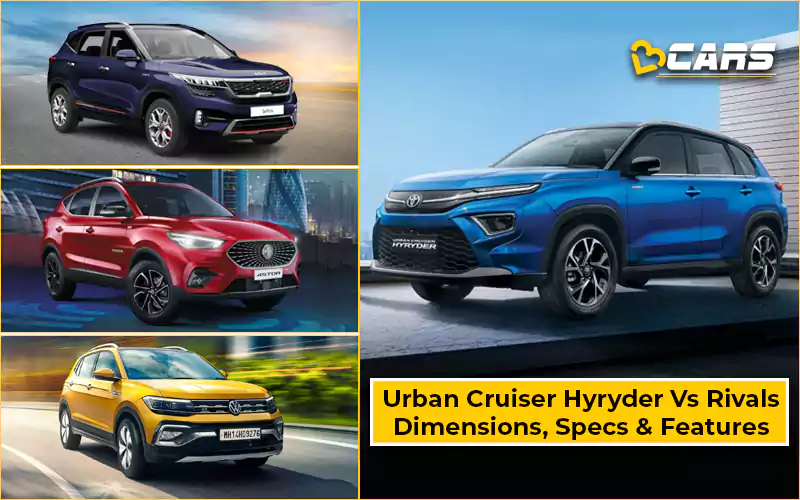 Toyota Urban Cruiser Hyryder Vs Competition — Dimensions, Specs And Comparison